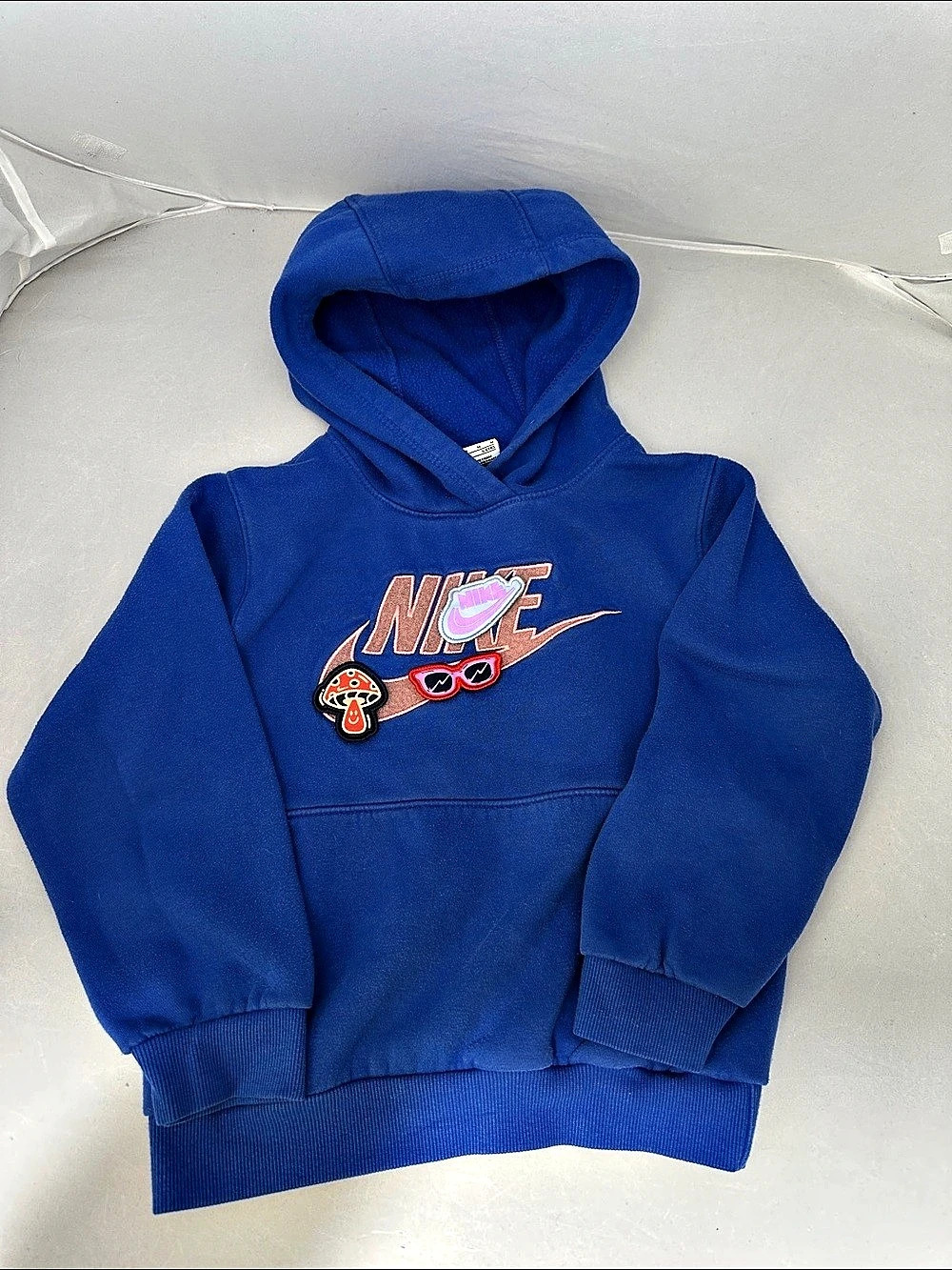 Nike Graphic Hoodie Blue Size Medium (6)